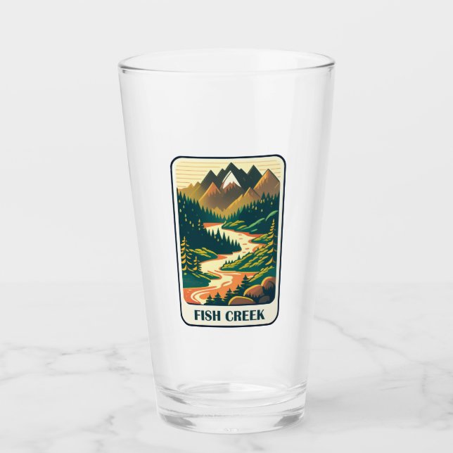 Fish Creek Oregon Colours Glass (Front)