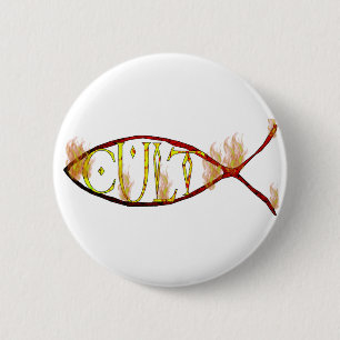 Fish Cult 6 Cm Round Badge