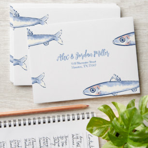 fish cute envelope