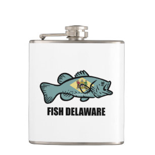 Fish Delaware Hip Flask