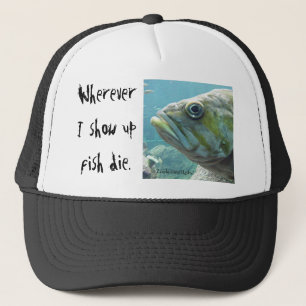 Fish Die Trucker Hat