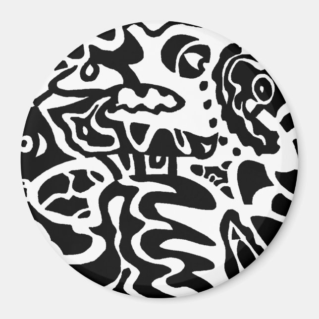 "Fish Disc" Abstract Magnet (Front)