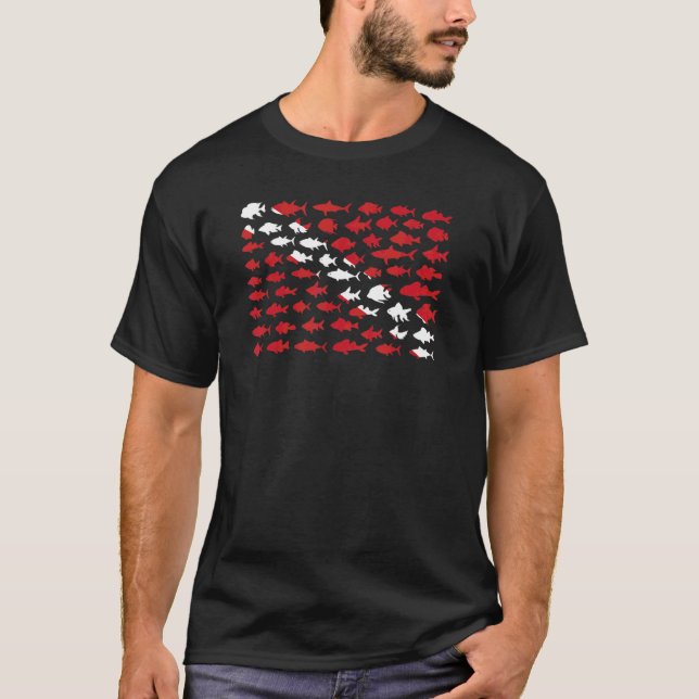 Fish Dive For Scuba Diver Fish T-Shirt (Front)