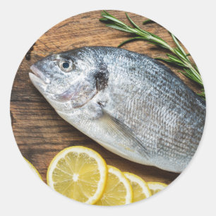 Fish Dorado Classic Round Sticker