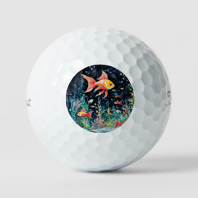 Fish Dreamland, aquarium perfection, Golf Balls (Front)