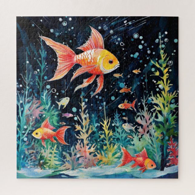 Fish Dreamland, aquarium perfection, Jigsaw Puzzle (Vertical)