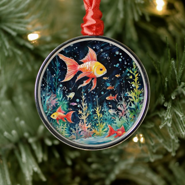 Fish Dreamland, aquarium perfection, Metal Tree Decoration (Tree)