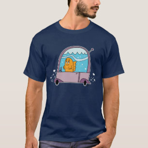 Fish Driving a Car - Men's T-Shirt