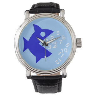 fish eating the numbers watch