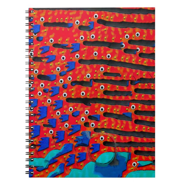 Fish Eye Abstract  Notebook (Front)
