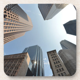 Fish-eye lens of building, Boston, US Coaster