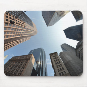 Fish-eye lens of building, Boston, US Mouse Pad