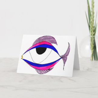 Fish Eye Notecard