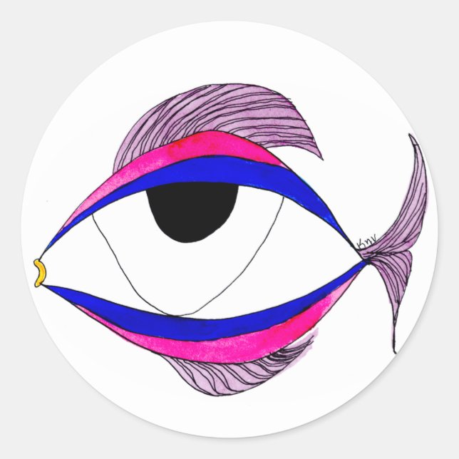Fish Eye Sticker (Front)