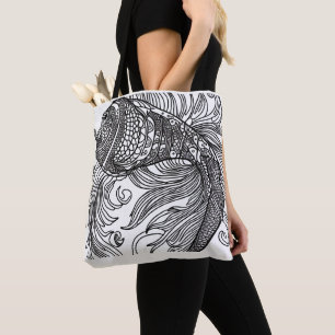 Fish Face Tote Bag