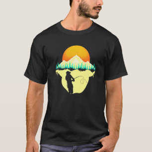 Fish Fathers Day Fishermen Hobby Retro Fishing T-Shirt