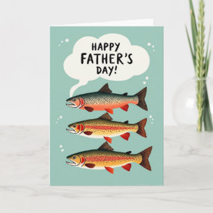 Fish Fathers Day Greeting Card