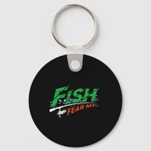 Fish Fear Me B Fishing Sea Fisherman Fish Hook Gif Key Ring