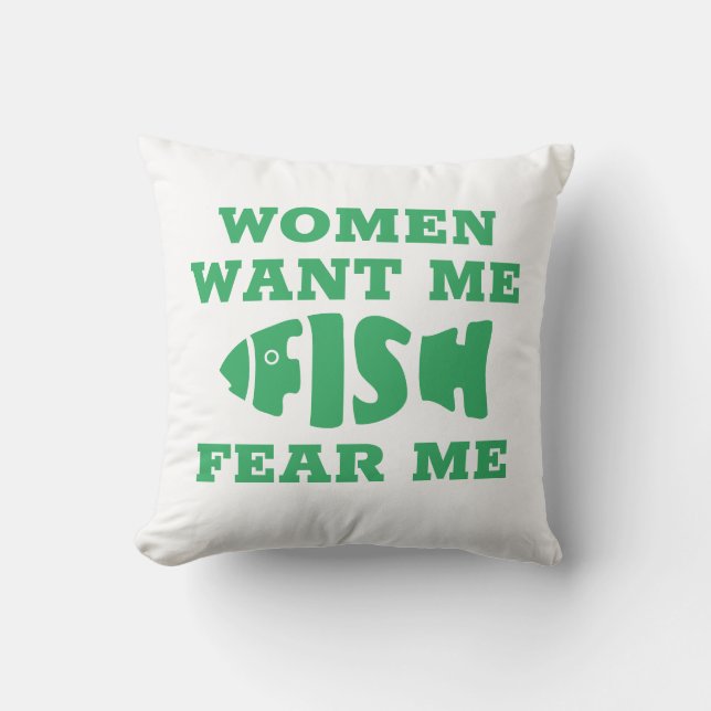 Fish fear me cushion (Front)