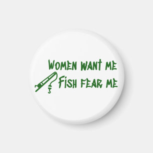 Fish Fear Me, Fishing Fisher Magnet