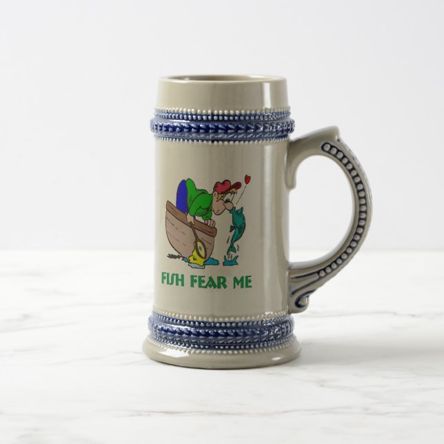 Fish Fear Me Funny Fishing Mug (Right)