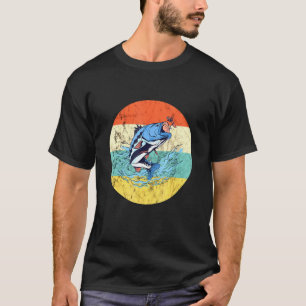 Fish Finest Fisherman Carp Fishing Trip Retro Vint T-Shirt