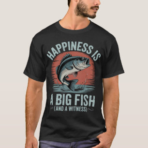 Fish Fisher Fisherman Funny Kids Retro Bass Fishin T-Shirt