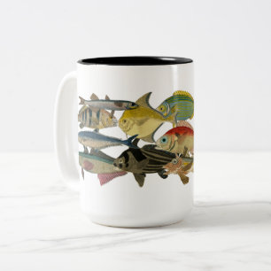 Fish Fisherman Tropical Fish Exotic Fish Colourful Two-Tone Coffee Mug