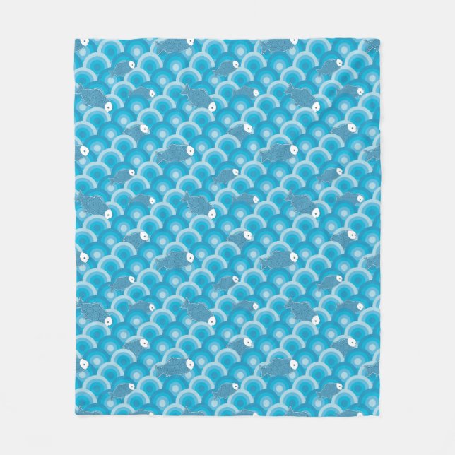Fish Fleece Blanket (Front)