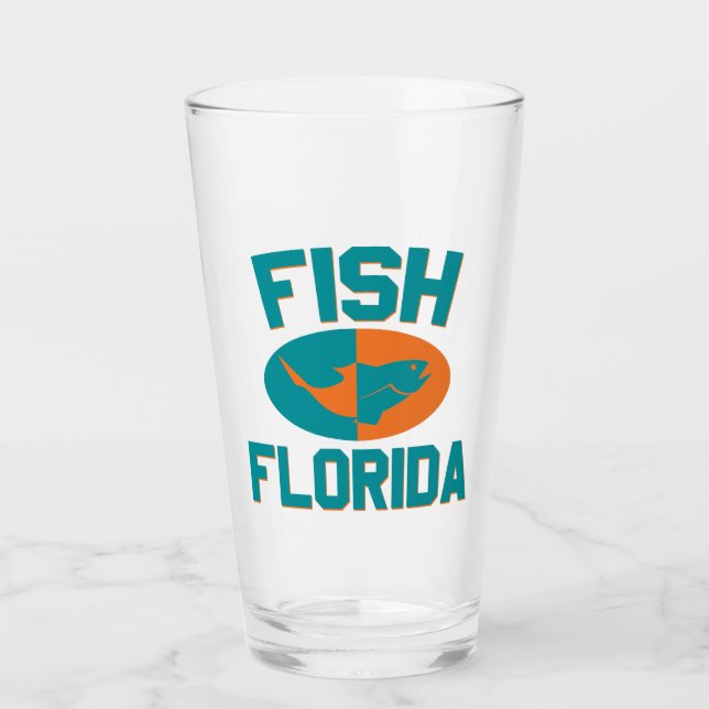 Fish Florida Colours Glass (Front)