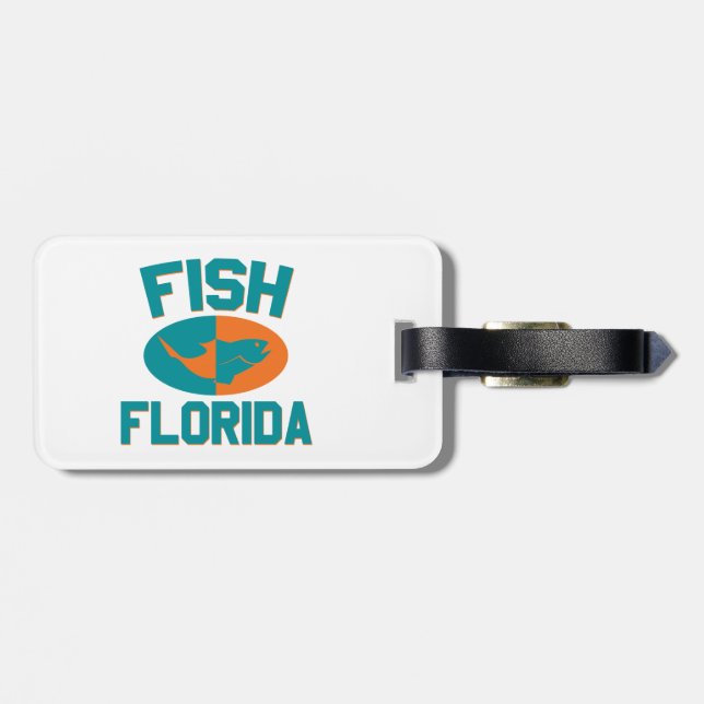 Fish Florida Colours Luggage Tag (Back Horizontal)