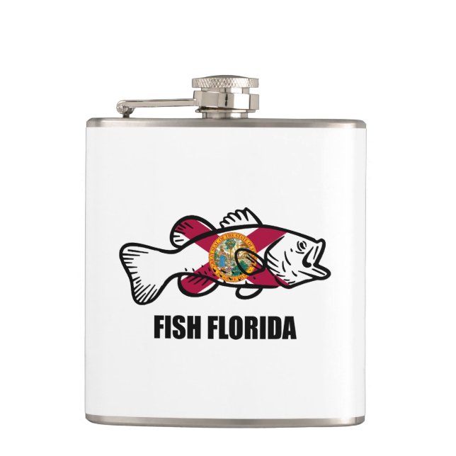 Fish Florida Hip Flask (Front)