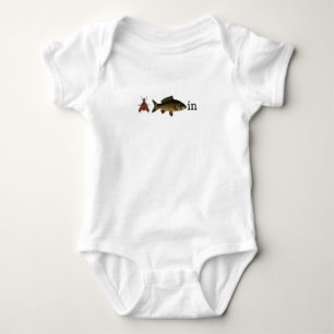 Fish Fly Fishin Fun Boy or Girl Baby Bodysuit