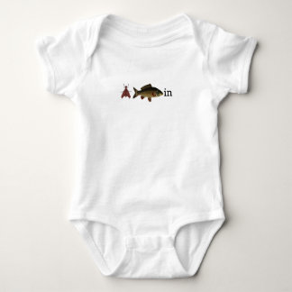 Fish Fly Fishin Fun Boy or Girl Baby Bodysuit