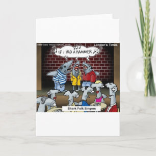 Fish Folk Singers Funny Gifts Tees & Collectibles Card
