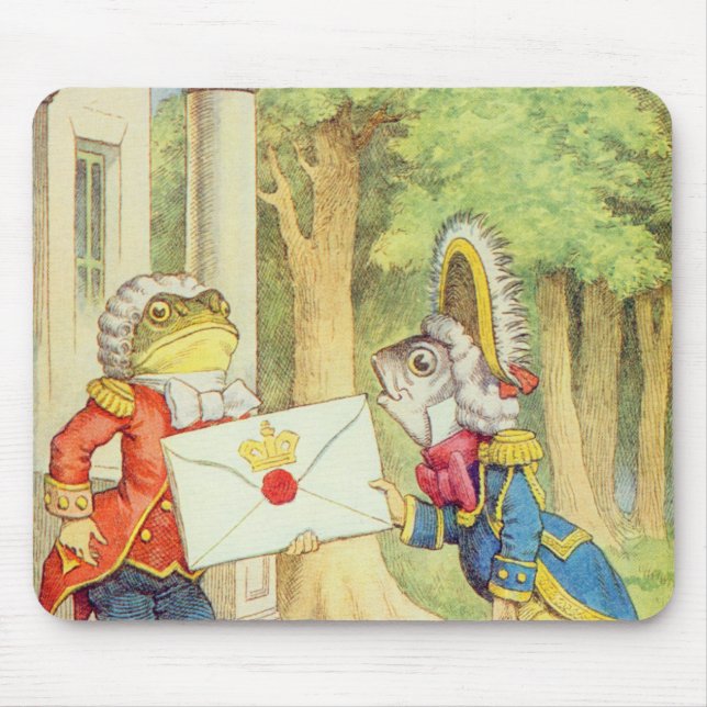 Fish-Footman Delivering an Invitation to a Mouse Pad (Front)