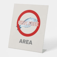 Fish Free Area Customised Food Allergy Alert