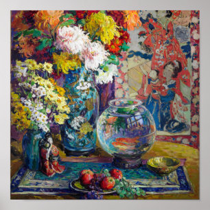 Fish, Fruits, and Flowers Kathryn E. Cherry Poster