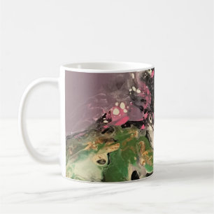Fish Fry Acryilc Pour Canvas Painting Coffee Mug