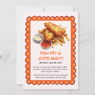 Fish Fry & Chips – Casual Seafood Party Invitation