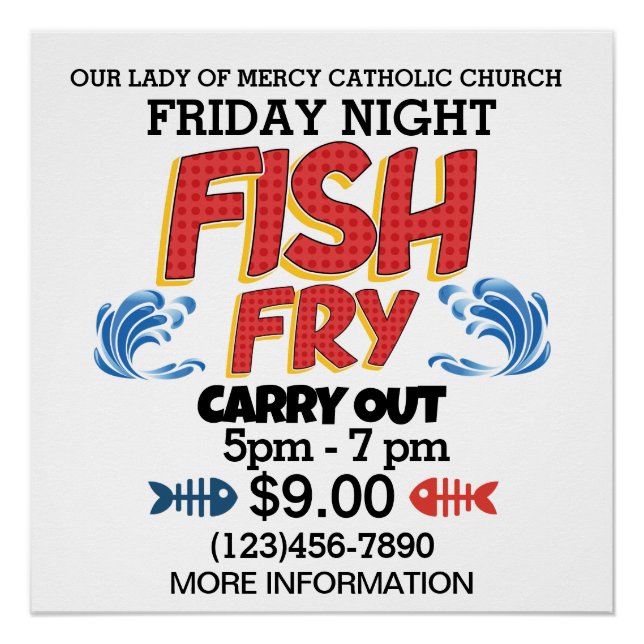 FISH FRY Instant Download or Poster / Both  (Front)