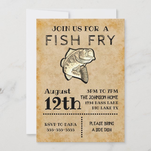 Fish Fry Invitation (Front)