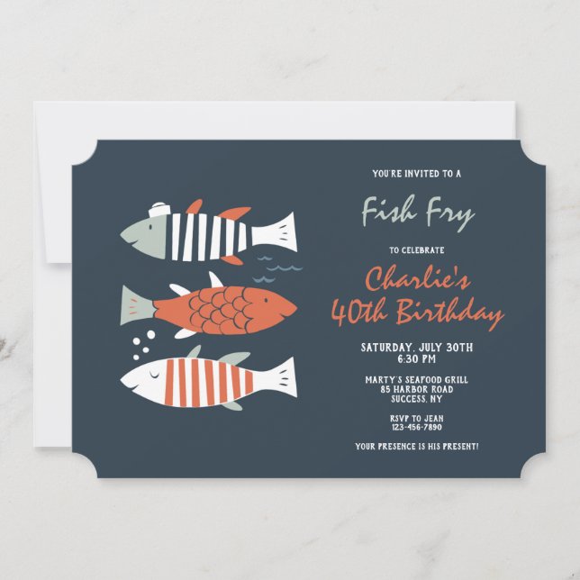 Fish Fry Party Invitation (Front)