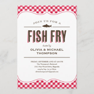 Fish Fry Party Invitations