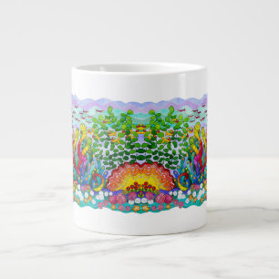 Fish Garden Mirrored Large Coffee Mug