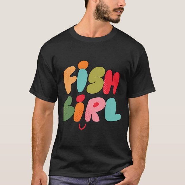 Fish Girl (Pink) T-Shirt (Front)