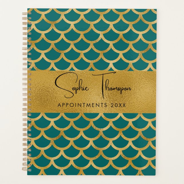 Fish gold golden husk new year planner (Front)