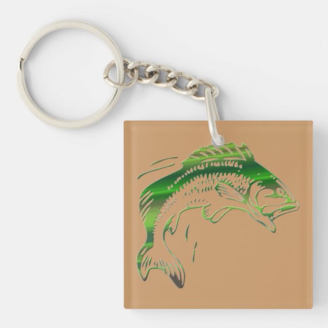Fish_Green Keychain (Front)