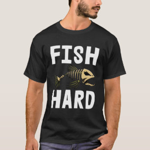 Fish Hard  Skeleton Fish Bone Tees Sharp Teeth