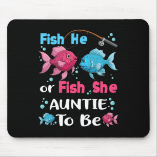 Fish He Or Fish She Gender Reveal Family Matching Mouse Pad